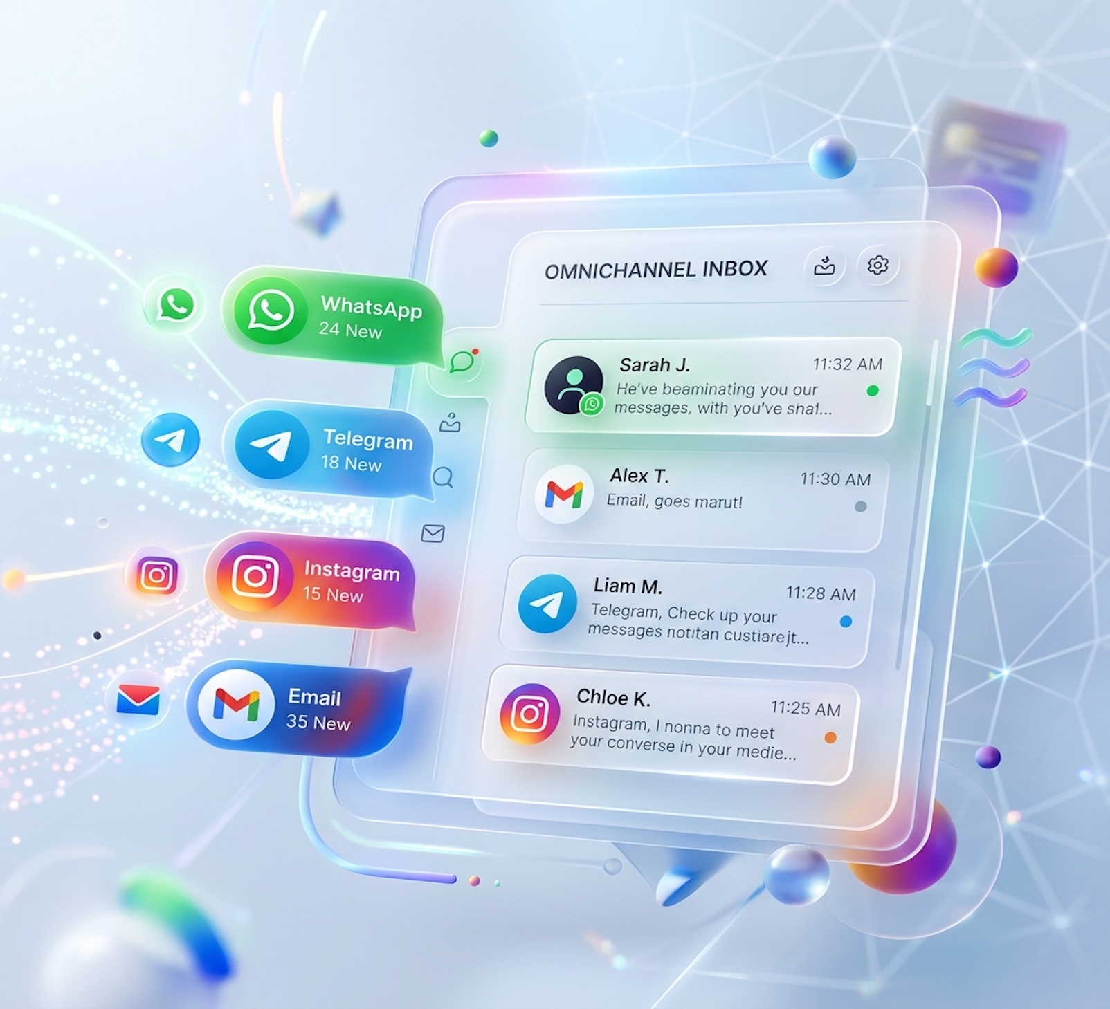 Universal omnichannel messaging inbox